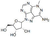 8-amino-6(N)-methyl-2-ribofuranosyl-1,2,3,5,6,7-hexaazaacenaphthylene Structure