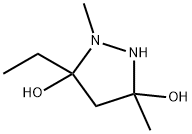 3,5-Pyrazolidinediol,  5-ethyl-1,3-dimethyl- Struktur