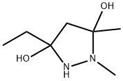 3,5-Pyrazolidinediol,  3-ethyl-1,5-dimethyl- 结构式