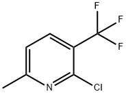 2-クロロ-6-メチル-3-(トリフルオロメチル)ピリジン 化学構造式