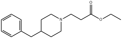 Ethyl 3-(4-benzylpiperidin-1-yl)propionate 化学構造式