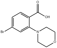 4-Bromo-2-morpholinobenzoic Acid Structure