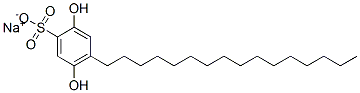 2,5-Dihydroxy-4-hexadecylbenzenesulfonic acid sodium salt Structure