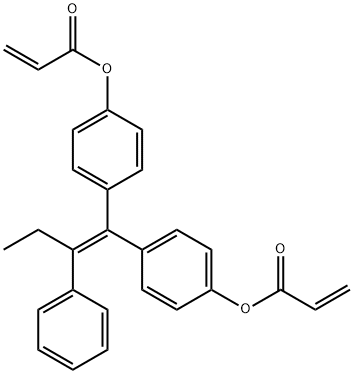 1,1-bis(4-acryloyloxyphenyl)-2-phenylbut-1-ene,110008-64-5,结构式