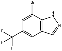 7-溴-5-三氟甲基吲唑, 1100212-66-5, 结构式