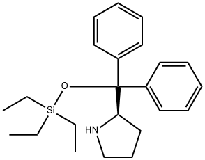 R-2-[diphenyl[(triethylsilyl)oxy]Methyl]-Pyrrolidine Struktur