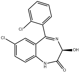 (S)-Lorazepam 化学構造式