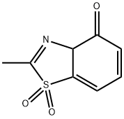 4(3aH)-Benzothiazolone,2-methyl-,1,1-dioxide(9CI) 结构式