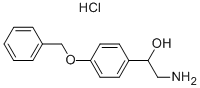 2-AMINO-1-(4-BENZYLOXYPHENYL)ETHANOL HYDROCHLORIDE 结构式