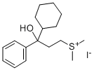 Sulfonium, (3-cyclohexyl-3-hydroxy-3-phenylpropyl)dimethyl-, iodide 结构式