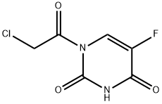 2,4(1H,3H)-Pyrimidinedione, 1-(chloroacetyl)-5-fluoro- (9CI),110073-43-3,结构式