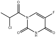 2,4(1H,3H)-Pyrimidinedione, 1-(2-chloro-1-oxopropyl)-5-fluoro- (9CI) Structure