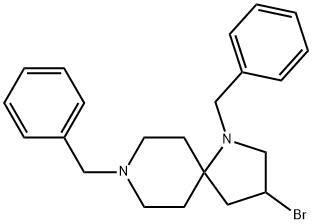 1,8-Diazaspiro[4.5]decane,3-broMo-1,8-bis(phenylMethyl)-,1100748-76-2,结构式