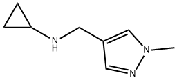 N-[(1-甲基-1H-吡唑-4-基)甲基]环丙胺二盐酸盐,1100954-16-2,结构式