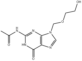 N2-ACETYL-9-[(2'-HYDROXYETHOXY)METHYL]GUANINE Structure