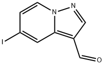 Pyrazolo[1,5-a]pyridine-3-carboxaldehyde, 5-iodo- Struktur