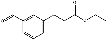 ETHYL 3-(3-FORMYLPHENYL)PROPANOATE Structure