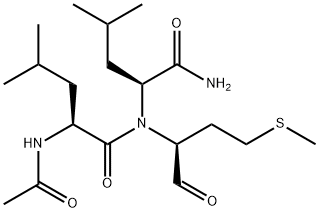 N-アセチル-L-Leu-L-Leu-L-Met-OH 化学構造式