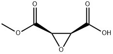 2,3-Oxiranedicarboxylicacid,monomethylester,(2S-cis)-(9CI) Structure