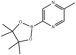 2-甲基-5-(4,4,5,5-四甲基-1,3,2-二噁硼烷-2-基)吡嗪, 1101205-24-6, 结构式