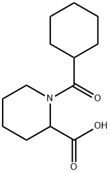 1-(cyclohexylcarbonyl)piperidine-2-carboxylic acid Struktur