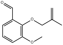 3-甲氧基-2-((2-亚甲基丙基)氧基)苯甲醛, 110124-13-5, 结构式