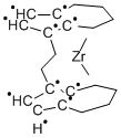 RAC-ETHYLENEBIS(4,5,6,7-TETRAHYDRO-1-INDENYL)DIMETHYLZIRCONIUM(IV) 化学構造式