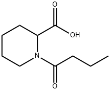 1-butanoylpiperidine-2-carboxylic acid Struktur