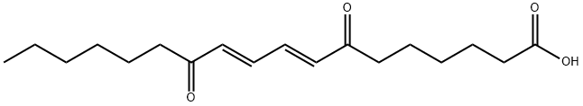 (8E,10E)-7,12-ジオキソオクタデカ-8,10-ジエン-1-酸 化学構造式