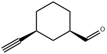 Cyclohexanecarboxaldehyde, 3-ethynyl-, cis- (9CI) 结构式