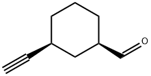 Cyclohexanecarboxaldehyde, 3-ethynyl-, cis- (9CI) 化学構造式