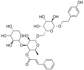4′-シンナモイルムッサチオシド 化学構造式
