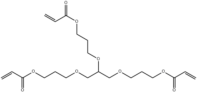 Tris(3-acryloyloxypropyl) glycerol ether Struktur