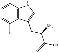 4-FLUORO-D-TRYPTOPHAN Structure