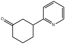 3-(2-ピリジニル)シクロヘキサノン 化学構造式