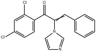 2-Propen-1-one,  1-(2,4-dichlorophenyl)-2-(1H-imidazol-1-yl)-3-phenyl- 结构式