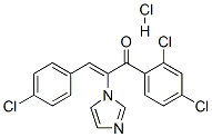 2-Propen-1-one,  3-(4-chlorophenyl)-1-(2,4-dichlorophenyl)-2-(1H-imidazol-1-yl)-,  monohydrochloride  (9CI)|