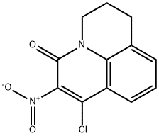1-CHLORO-2-NITRO-3-OXO-6,7-DIHYDRO-3H,5H- BENZO[IJ]QUINOLIZINE, 110254-65-4, 结构式