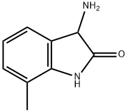 3-AMINO-7-METHYL-1,3-DIHYDRO-2H-INDOL-2-ONE 结构式