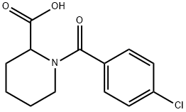1-(4-chlorobenzoyl)piperidine-2-carboxylic acid Structure