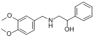 N-3,4-DIMETHOXY BENZYL-2-HYDROXYL-2-PHENYL ETHYL AMINE Struktur