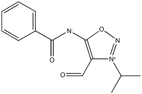 4-Formyl-3-isopropyl-6-benzoyl-sydnone imine Structure