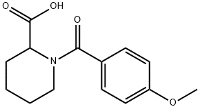 1-(4-Methoxybenzoyl)-2-piperidinecarboxylic acid Structure