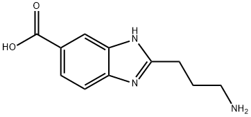 2-AMINOPROPYL-5(6)-CARBOXY-BENZIMIDAZOLE,110356-08-6,结构式