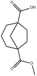 bicyclo[3.2.1]octane-1,5-dicarboxylic acid MonoMethyl ester 化学構造式