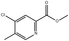 4-クロロ-5-メチルピコリン酸メチル 化学構造式