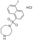 1-(5-碘萘-1-磺酰基)-1H-六氢-1,4-二氮杂卓盐酸盐, 110448-33-4, 结构式