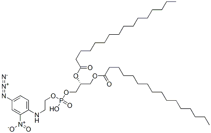 1,2-dipalmitoyl-sn-glycerol 3-((((4-azido-2-nitrophenyl)amino)ethyl)phosphate),110457-62-0,结构式