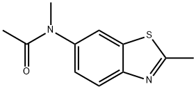 Acetamide, N-methyl-N-(2-methyl-6-benzothiazolyl)- (9CI),110460-00-9,结构式