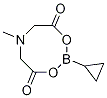 Cyclopropylboronic  acid  methyliminodiacetic  acid  anhydride Struktur